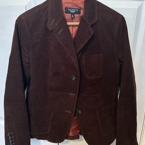 Talbots Women's Dark Brown Corduroy Blazer